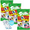 Trolli Glotzer Halloween Süßigkeiten - 3 Tüten à 75g mit je 4 Augen (insgesamt 12 Glotzer) - Laktose- und Glutenfrei, inkl. Geister-Sticker - Perfekt für Schultüten, Pinatas und als Party Deko