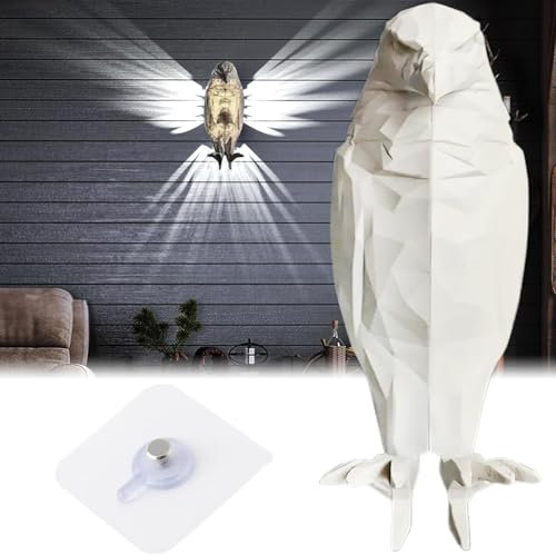 Bald Eagle Wall Light,3D Tier LED Wandleuchte,Eagle Shadow Lamp, 3D Adler Lampe Wand,Wandlampe Tier Wall Lamp,Tiere Wandleuchte,Owl Wall Light Eagle LampEinzigartige LED-Wandleuchte, Wandkunst-Deko
