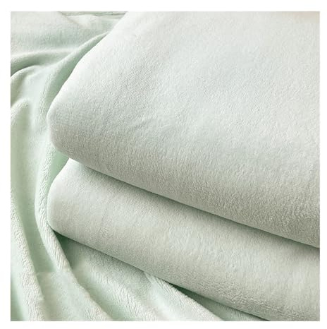 Lenzuolo in pile di flanella, caldo copriletto in pile per autunno/inverno/primavera, matrimoniale, singolo, queen size, verde, 240 x 250 cm + 2 federe (48 x 74 cm)