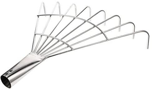 POPETPOP Rastrillo de sin Mango Inoxidable Herramienta Multifuncional para Recoger Hojas y Aflojar Tierra y Ligero para Jardinería