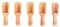 5 mini cucharas de madera, pequeñas cucharas de sal con mango redondo, mini cuchara de especias para frijoles, arroz, té, harina, azúcar, cocina, utensilios de horneado