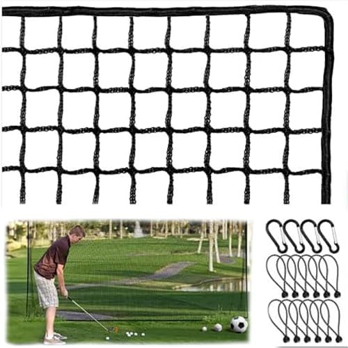 NEWFUN Golf Netz, Golfnetz,3X3M Golf übungsnetz, Verstellbares Schutznetz für den Hinterhof, Tragbares Golfschlägernetz,Golf-,Baseball-,Hockey-Trainingsnetz,Für den Innen- und Außenbereich im Garten