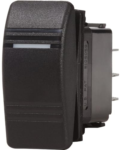 Blue Sea Systems Water Resistant Black & Gray Contoura III Switches