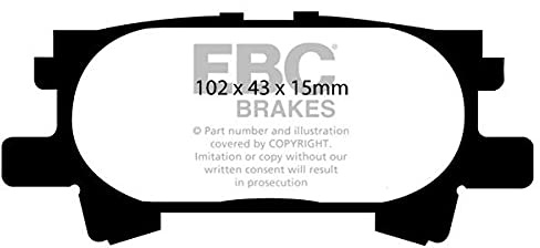 DP61682 Bremsbeläge GREENSTUFF EBC Brakes für Lexus RX300 RX350 RX400h Toyota Harrier Highlander Lexus RX330 RX350 RX400H Toyota Highlander
