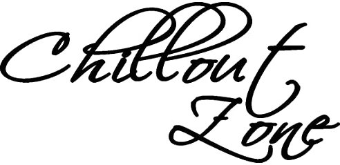 Samunshi® Wandtattoo 'Chillout Zone' geschwungen 60 x 28cm schwarz