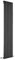 Milano Alpha Black Vertical Single Flat Panel Radiator - 1780mm x 420mm