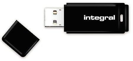 Integral 128GB Schwarzer USB 2.0 Speicher-Flash-Laufwerk