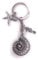 H-Customs Starfish escargot hippocampe porte-clés pendentif en métal argenté