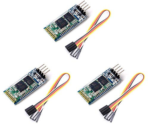 DollaTek 3Pcs sans Fil 4 Pins Bluetooth RF Transceiver Module série 4 Câble de Jeu pour Arduino