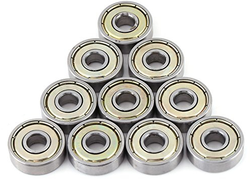 Azokon Kugellager, Precision Bearings10 Stück Metall geschirmt Multi-Use Kohlenstoffstahl Miniatur 626ZZ Kugellager (6x19x6mm) Vorgeschmierte Stahl Miniatur Rillenkugellager