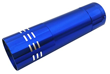 LEDMOMO Portable 9 LED Mini Secador de Uñas LED Lámpara UV UV Ultravioleta Blacklight Linterna Antorcha Nail Gel Secado Rápido Cure Nail Art Secadora Herramientas Detector de Dinero (Azul)