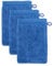 möve Superwuschel Waschhandschuh 15 x 20 cm aus 100% Baumwolle, cornflower 3er Set