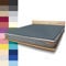 JONA SLEEP Topper-Bezug (100x200 cm) Anthrazit, Topper Spannbettlaken Boxspringbett aus Baumwolle - Öko Tex - Topper Spannbetttuch für einfaches Beziehen (Anthrazit, 100 x 200 cm)