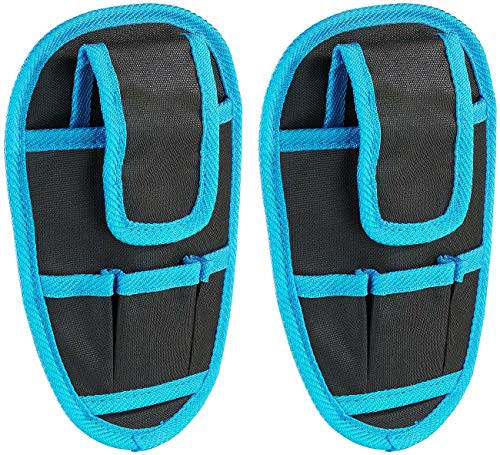 PEARL Gürtel-Werkzeugtasche: 2er-Set Mini-Akkuschrauber-Holster AW-220.wt (Akkuschrauber-Halter für Gürtel, robuste Werkzeugtasche, Schraubenausdreher)