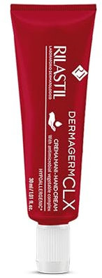 Rilastil Dermagerm CLX Crema Mani 2 in 1 Emolliente e Igenizzante, Nutriente e Protettiva, con Burro di Karità, per Pelle Sensibile, Molto Secche, 30ml