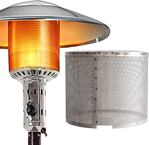 ZHENGRUI Terrassenheizer Brenner brennende Netzabdeckung, Outdoor Erdgas Edelstahl Sicherheitsnetzabdeckung Ersatzteile Zubehör,Silver(0.5ft)