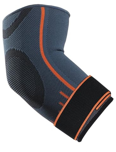 VITTO Ellenbogenbandage – Ellenbogen bandagen Herren und Damen – am besten als Tennisarm Bandage, Golfarm Bandage oder Kraftsport (XL, Grau mit Riemen)