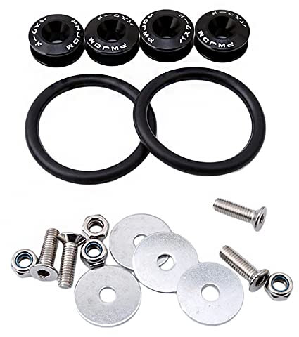 Tiardey 8 pezzi di fissaggio a sgancio rapido, alluminio parafango rondella bullone motore baia vite Dress Up Kit