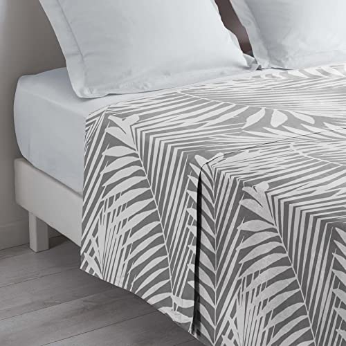 douceur d'intérieur, Bettlaken, 240 x 300 cm, Botania, Grau, 100% Baumwolle
