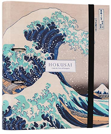 Grupo Erik Ringordner A4 Schmal 2 Ringe Hokusai Japanische Kunst Ordner A4 - Aktenordner 2 Ringe - Ringbuch A4 Ringbuch A4 Aktenordner A4 Büro Zubehör Schul Zubehör Fanartikel