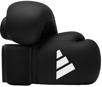 adidas Guanti da boxe unisex Hybrid 25, nero, taglia 4 oz EU
