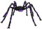 Halloween Spinne mit LED, Halloween Deko Garten Gruselig Outdoor, Spinne Groß 125cm, Karneval Plüsch Riesenspinne Violett Licht