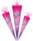 alles-meine.de GmbH Schultüte - Schmetterlinge & Blumen - rosa - pink - 85 cm - eckig - Tüllabschluß - Zuckertüte - mit/ohne Kunststoff Spitze - Markneukirchen - Mädchen - ..