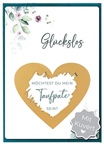 Joli Coon Rubbelkarte Taufpate fragen mit Kuvert - Willst du mein Taufpate sein