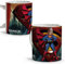 LolaPix Taza Superhéroe. Personalizada con Foto y Nombre. Taza Cerámica. 330 ml. Varios diseños y colores de Interior. Regalos Originales. SUPER MAN