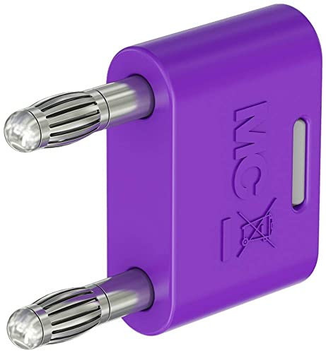 Stäubli KS-4N-19 Connecteur violet Diamètre de la tige : 4 mm Espacement des broches : 19 mm 1 pièce