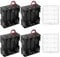 4 PCS 8 x 1.5V AA Battery Holder, KUOQIY 12V Back to Back Battery Holder Case Box with Wire Leads, with 2 PCS Plastic Battery Storage Box