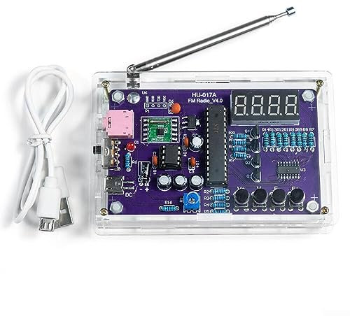 Kits electrónicos de soldadura de radio, kit electrónico de radio FM HU-017A RDA5807S Kit de radio FM (A)