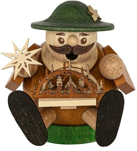 Rudolphs Schatzkiste Mini Ball Smoker Man Candle Arch Sitting Height Approx. 7 cm