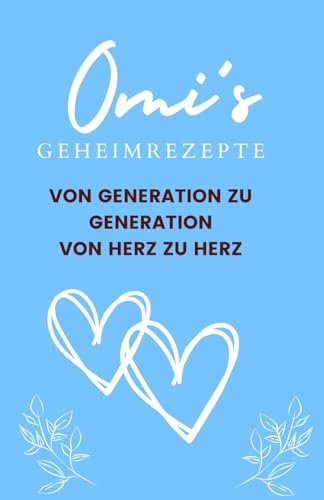 Omis Geheimrezepte - Kochbuch - Rezeptebuch zum Selbstbefüllen: Von Generation zu Generation - von Herz zu Herz (blau)