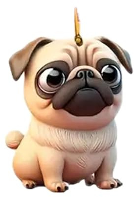 Niedlicher Hund Anhänger Weihnachten Geschenke Auto Anhänger 2D Acryl Lustige Weihnachtskugel Cute Deko Christmas Ornaments Tree Decorations Weihnachtsbaum Schmukdeko Tannenbaumschmuck