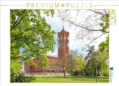 CALVENDO Puzzle Rotes Rathaus | 1000 Teile Lege-Größe 64 x 48 cm Foto-Puzzle für glückliche Stunden