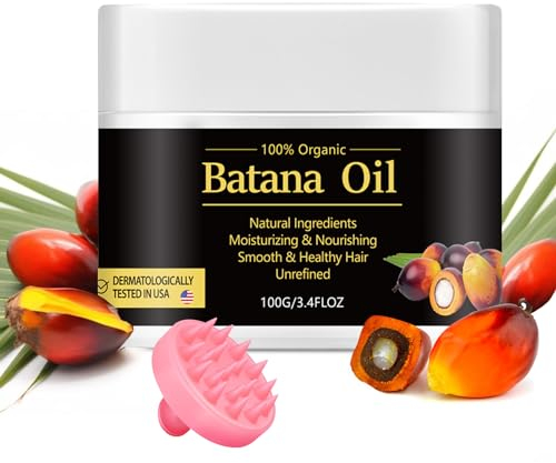 Batana Hair Oil - 100% natürliches Batana-Öl für das Haarwachstum, verhindert Haarausfall und Spliss, dickes Haar, repariert beschädigtes Haar, organisches Batana Haarwachstumsserum für Männer Frauen