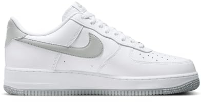 Nike Air Force 1 '07FJ4146-100 Herren-Schuhe, weiß-grau-weiß (White/LT Smoke Grey-White) Größe 39 EU, 39 EU