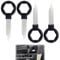 meukcez 4 Pièces Clé Extraction Autoradio, Clé Demontage Autoradio Compatibles avec Modèles VW Seat Skoda Mercedes Benz A3 A4 T5 Golf, Outils de Démontage pour Autoradios 2 DIN