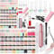 50Pcs Dip Nails Powder Starter Kit with 36 Colors Dip Powder Pure Glitter Nail Dipping Powder Set Base Coat Activator Top Brush Saver Electric Nail Drill Machine Recycling Tray for DIY at Home