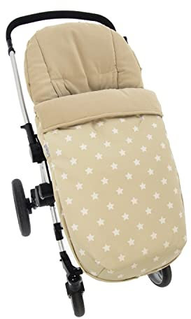 Saco Silla de Paseo Universal Rosy Fuentes- Saco Carrito Bebé - Funda de silla de paseo - Equipado para ser Ajustado perfectamente -Camel