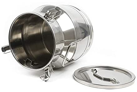 Edelstahl-Milchkanne, robuste Milchkanne, 20 l, 20 l/5,5 Gallonen