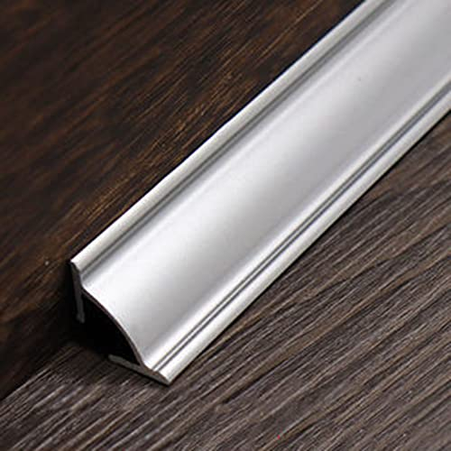 Cache-Cordon d'angle, Canal de Gestion de câbles Auto-adhésif de 0,9 m, Cache-câble de plinthe en Aluminium, Cache-câble d'angle Mural (Couleur : Blanc, Taille : (W) 40 mm/1,6 (L) 0,9 m)