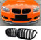 Haoyijiahui E92 E93 Nieren Kühlergrill – Passend für BMW 3 Series Typ E92 (Coupé) und E93 (Cabriolet) 2010-2013 (nur LCI), Grill Glanz Schwarz Doppelsteg Kühlergrill (For 3er E92 2010-2013)