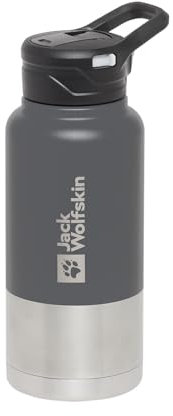 Jack Wolfskin Unisex – Erwachsene Saima Insulated Straw Trinkflasche, Asphalt, normal