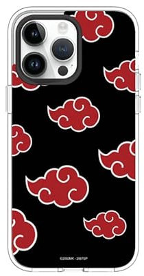 RhinoShield Clear Case kompatibel mit MagSafe für [iPhone 14 Pro Max]|Überragende Magnetstärke, Vergilbungsresistenz, Kristallklar, optimaler Schutz - Schwarz Kamera-Ring [Naruto/Logo - Akatsuki]