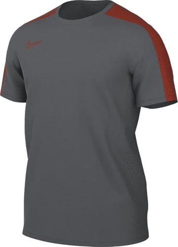 Nike Men's M Nk Df Acd23 Top Ss Br Short Sleeve, Iron Grey/Dragon Red/Dragon Red, L