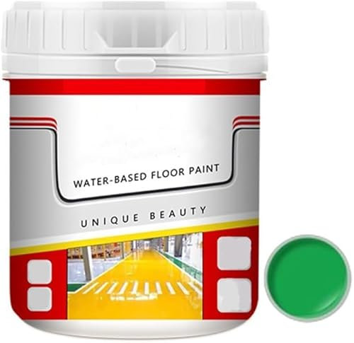 Floor Paint, Quick-Dry Anti-Slip Water-Based Floor Paint, Waterproof Epoxy Floor Paint, Water-Based Garage Floor Paint Epoxy Floor Paint (Green)