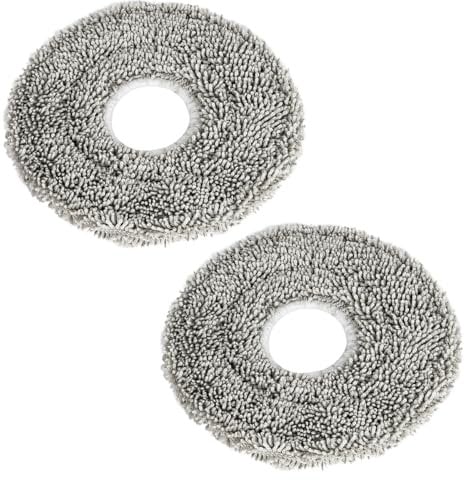 Benfosh Paquete de 2 almohadillas de microfibra para Cecotec Conga 11090 Spin Revolution Robot Aspirador Accesorios de repuesto Mops Kit de paño