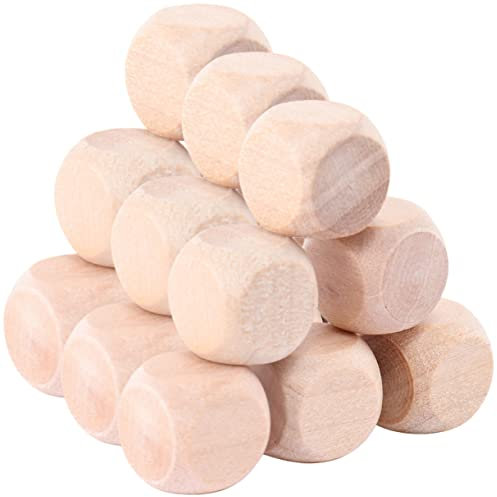 HAWILLOSCH 10piezas Dados De Madera Dados De Madera Sin Terminar Bloques De Para Manualidades Juguetes De Cubos De De Lados Bloques De Cuadrados